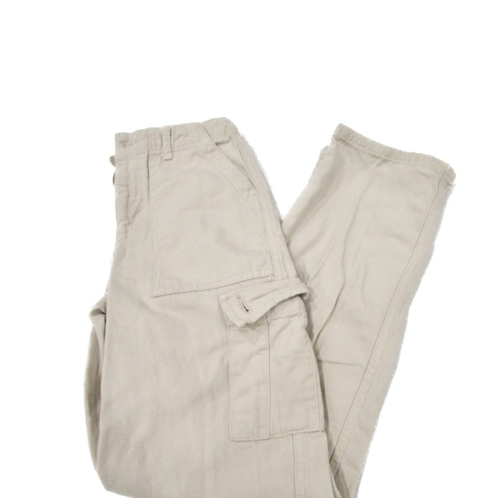 CREAM SUBDUED CARGO PANTS